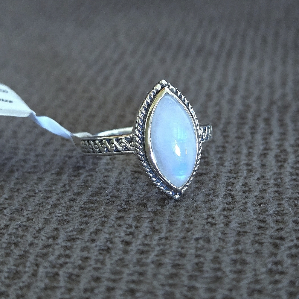 Shivam Rainbow🌈 Moonstone🌙 Marquise Ring💍 - NWT - Picture 11 of 16